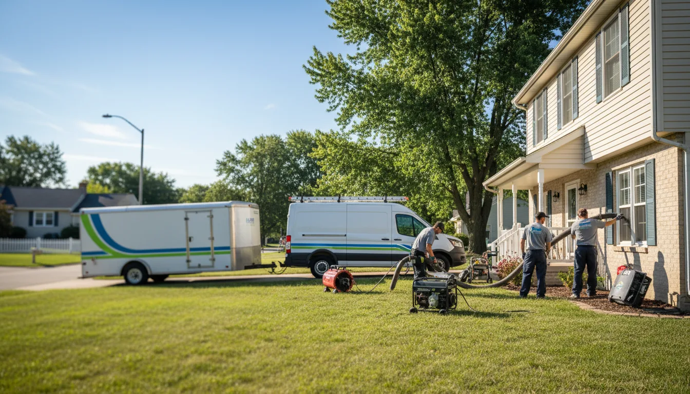 Flooded Basement Restoration And Cleanup With Repair in Sheldon, MO near me